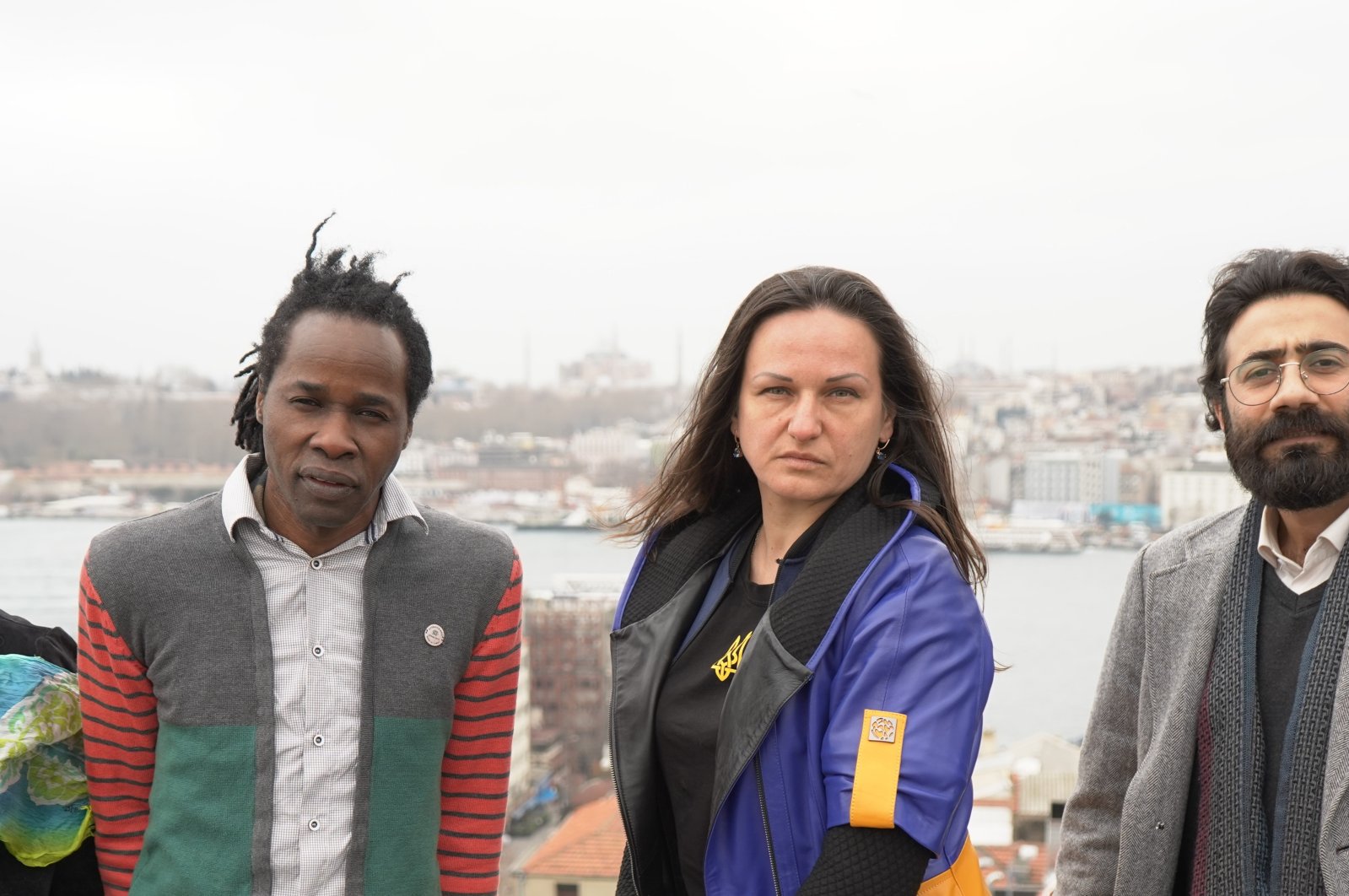 From left to right, artists Saghar Daeri, Enzo Ikah, Marina Nazarova and Ali Bonyadi are participating in “Dialogue Project – Istanbul” by Pera Museum. (Photo Courtesy of Pera Museum)