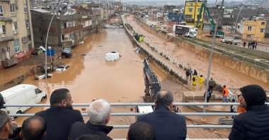 At least eleven people lost their lives in floods in Şanlıurfa and Adıyaman, southeastern Türkiye, March 15, 2023. (DHA Photo)
