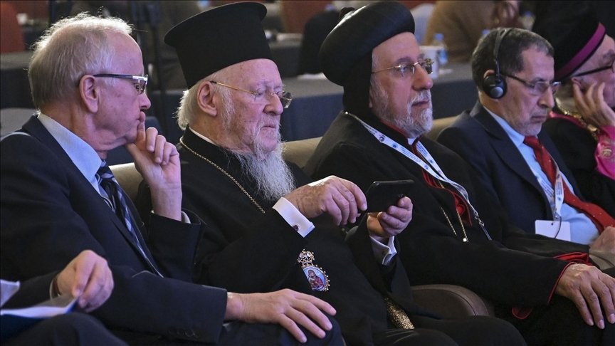Representatives of religious minority groups in Türkiye during the session at 26th Eurasian Economic Summit in Istanbul, Türkiye, March 16, 2023. (AA Photo)