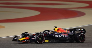 Red Bull&#039;s Max Verstappen in action during the F1 Bahrain Grand Prix race at Bahrain International Circuit, Sakhir, Bahrain, March 5, 2023. (Reuters Photo)