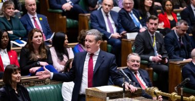 Britain's Labour Party leader Keir Starmer speaks during Prime Minister's Questions, at the House of Commons in London, Britain, March 8, 2023. (Photo by UK Parliament via Reuters)