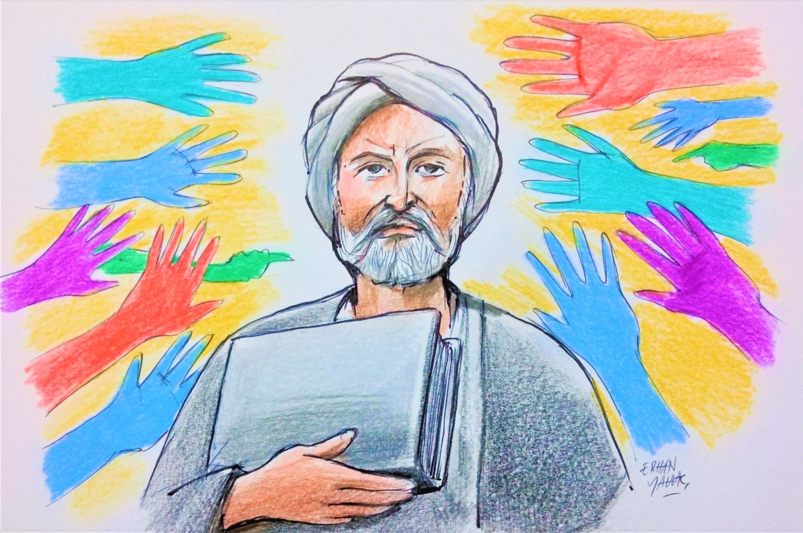 In Ibn Khaldun&#039;s system of thought, the state exists to protect individuals and guarantee them justice, order and security in social life. (Illustration by Erhan Yalvaç)