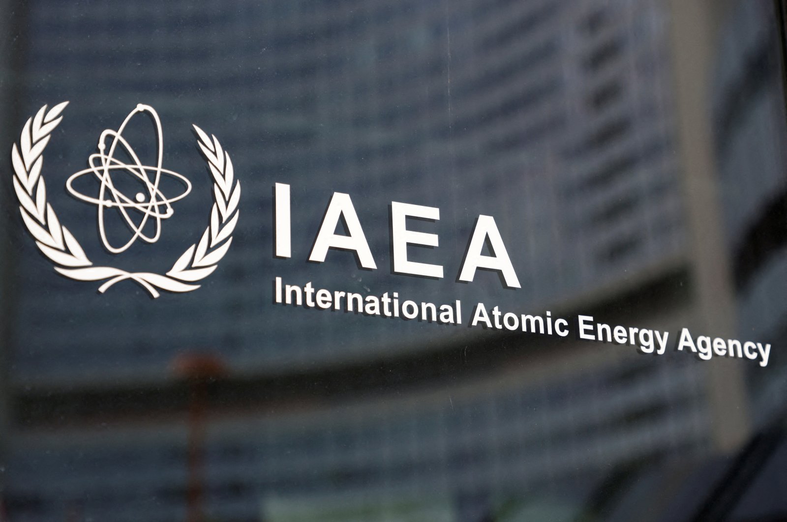 The logo of the International Atomic Energy Agency (IAEA) is seen at its headquarters, Vienna, Austria, March 6, 2023. (Reuters Photo)