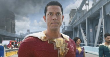 Zachary Levi, in a scene from "Shazam! Fury of the Gods." (AP Photo)