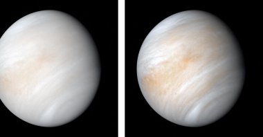 A seemingly peaceful view of the planet Venus, as seen from NASA&#039;s Mariner 10 spacecraft, Feb. 7, 1974. (Reuters Photo)