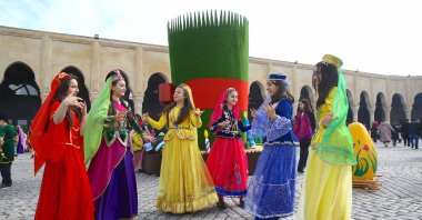 The Nevruz festival, the harbinger of spring, is celebrated in Azerbaijan, March 18, 2023. (AA Photo)