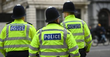 Metropolitan Police officers are seen in London, U.K., March 15, 2023. (EPA Photo)