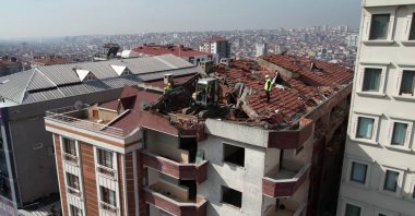 Works within the scope of the urban transformation continue in the Bağcılar neighborhood, Istanbul, Türkiye, March 18, 2023. (AA Photo)