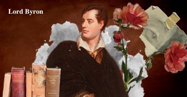 The illustration shows Lord Byron. (Getty Images Photo / Edited by Betül Tilmaç)