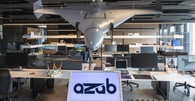 The Azab drone is seen in this photo provided on March 20, 2023. (AA Photo)