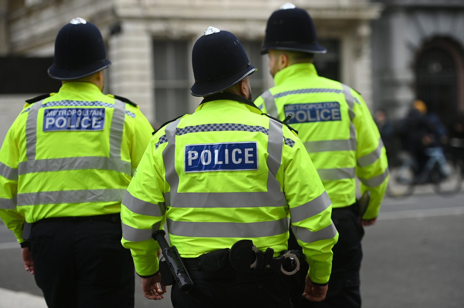 Metropolitan Police officers are seen in London, U.K., March 15, 2023. (EPA Photo)