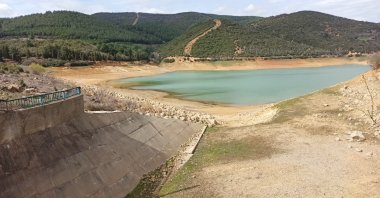 Lake Keşan's shoreline continues to grow due to a lack of precipitation, Edrine, Türkiye, March 22, 2023. (DHA Photo)