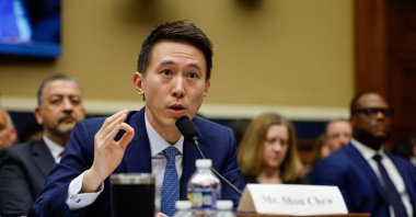 TikTok CEO Shou Zi Chew testifies during a hearing of the House Energy and Commerce Committee, on the platform's consumer privacy and data security practices and impact on children, on Capitol Hill in Washington, U.S., March 23, 2023. (AFP Photo) 
