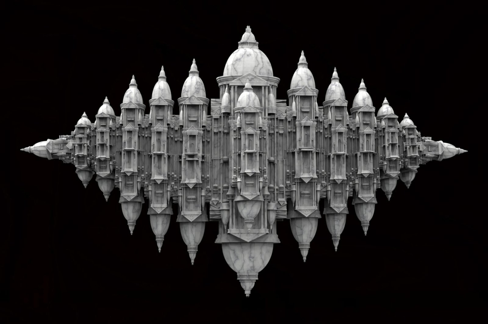 &quot;Invisible Cities,&quot; by Bilal Hakan Karakaya, Lightbox-3D Lenticular. (Photo courtesy of Anna Laudel Istanbul)