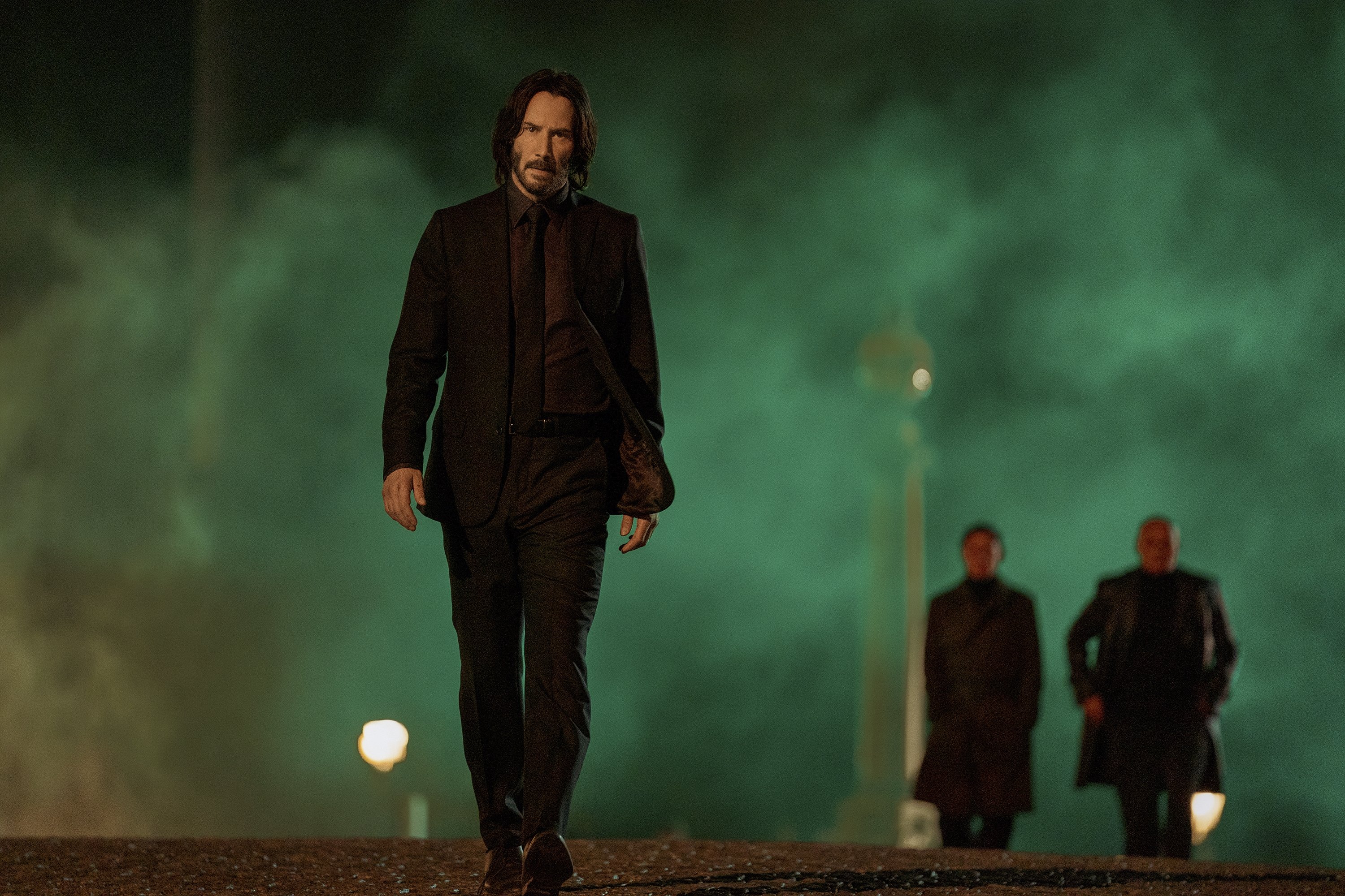 Gambar ini dirilis oleh Lionsgate menunjukkan Keanu Reeves sebagai John Wick dalam sebuah adegan dari 