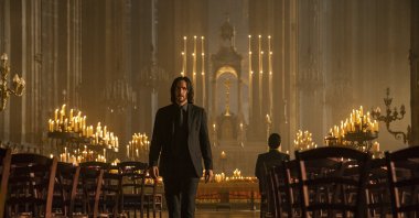 This image released by Lionsgate shows Keanu Reeves as John Wick in a scene from "John Wick 4." (AP Photo)