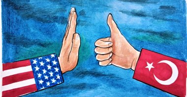 Instead of being dragged along by the U.S. and its like-minded partners in Europe, Türkiye is prospering and stands on its own two feet. (Illustration by Erhan Yalvaç)