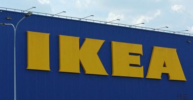 A view of IKEA logo on a closed store in Kotelniki outside Moscow, Russia July 5, 2022. (Reuters Photo)