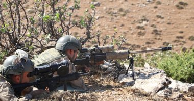 Turkish security forces participate in a counterterrorism operation against the PKK in Siirt, eastern Türkiye, Sept. 30, 2019 (DHA Photo)