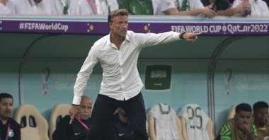 Saudi Arabia manager Herve Renard during the FIFA World Cup Qatar 2022 Group C match between Saudi Arabia and Mexico at Lusail Stadium, Lusail City, Qatar, Nov. 30, 2022. (Getty Images Photo)