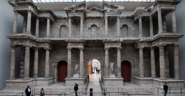 Berlin's Pergamon museum, known far and wide for its exhibits like the Market Gate of Miletus, is set to close for four years in what is a significant loss of the city's so-called museum island, Germany, March 27, 2023. (dpa Photo)