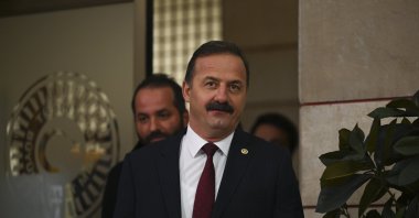 Yavuz Ağıralioğlu arrives for the news conference, in the capital Ankara, Türkiye, March 29, 2023. (AA Photo)