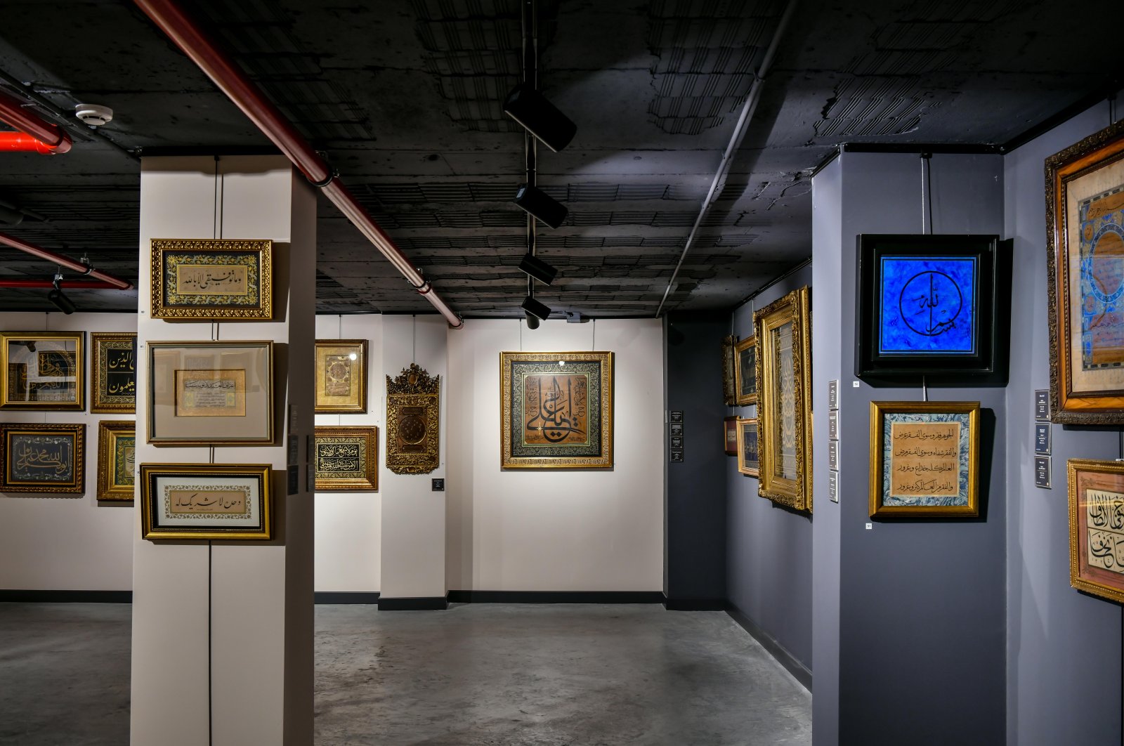 The artworks from the exhibition &quot;Konuşan Yazılar,&quot; Istanbul, Türkiye, March 29, 2023. (Photo courtesy of Yıldız Holding)