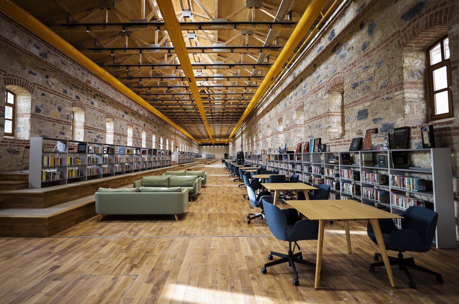 An interior view of Rami Library, Istanbul, Türkiye, Jan. 12, 2023. (AA Photo)