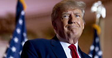 Former President Donald Trump announces he is running for president for the third time while speaking at Mar-a-Lago in Palm Beach, Florida, U.S., Nov. 15, 2022. (AP Photo)