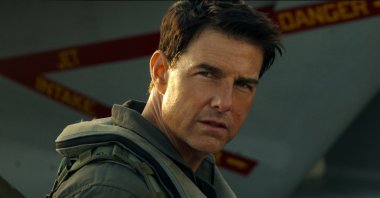 The image released by Paramount Pictures shows Tom Cruise as Capt. Pete "Maverick" Mitchell in "Top Gun: Maverick." (AP Photo)
