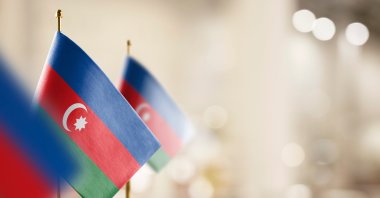 Small flags of Azerbaijan in this undated file photo. (Shutterstock File Photo)