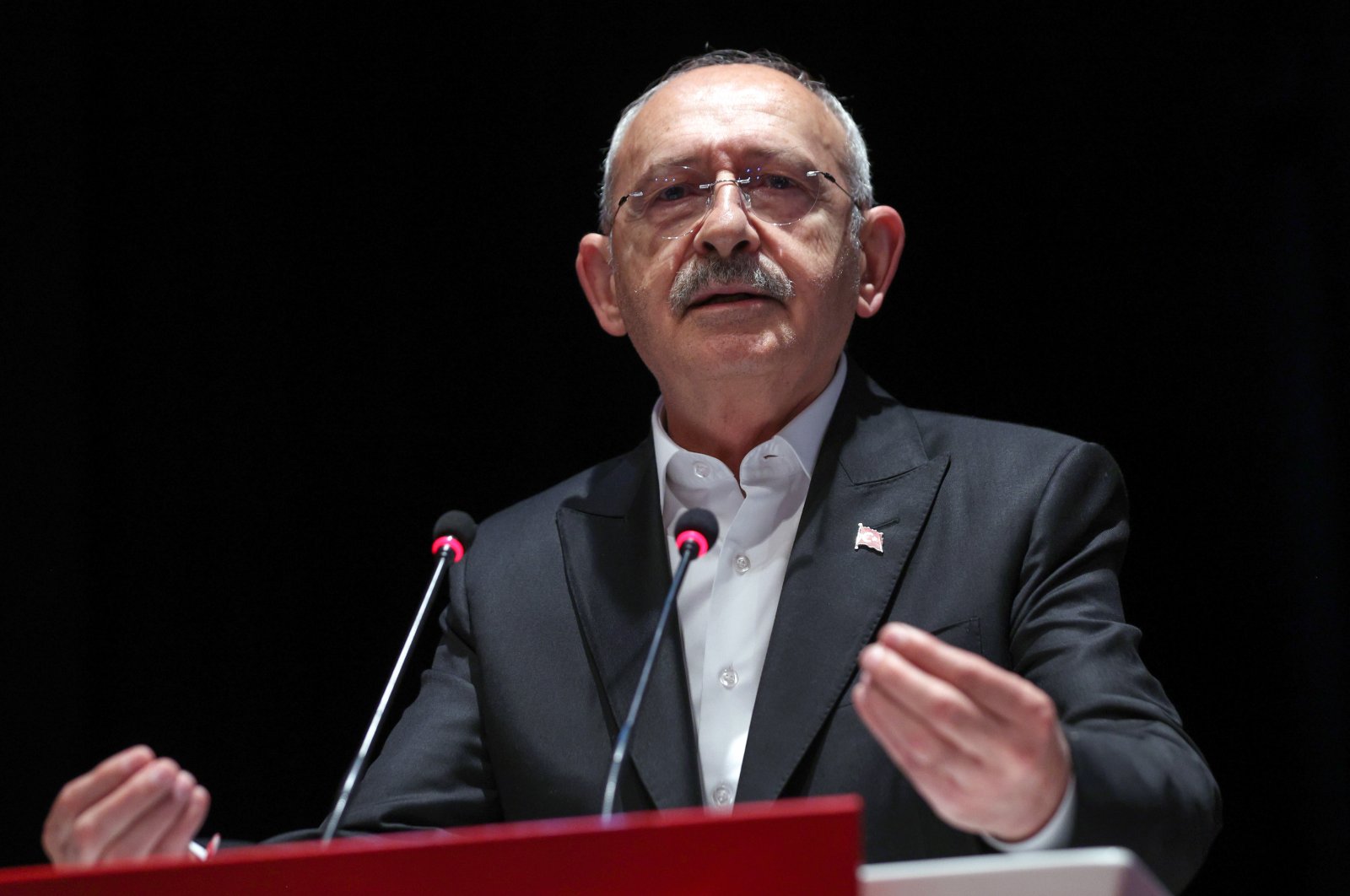 Republican People’s Party (CHP) Chairperson Kemal Kılıçdaroğlu speaks at an event in the capital Ankara, Türkiye, March 2, 2023. (AA Photo)