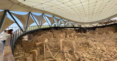 A view of the Göbeklitepe archaeological site in Şanlıurfa, Türkiye, April 3, 2023. (AA Photo)