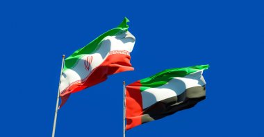 Flags of the United Arab Emirates (UAE) and Iran in this undated file photo. (Shutterstock File Photo)
