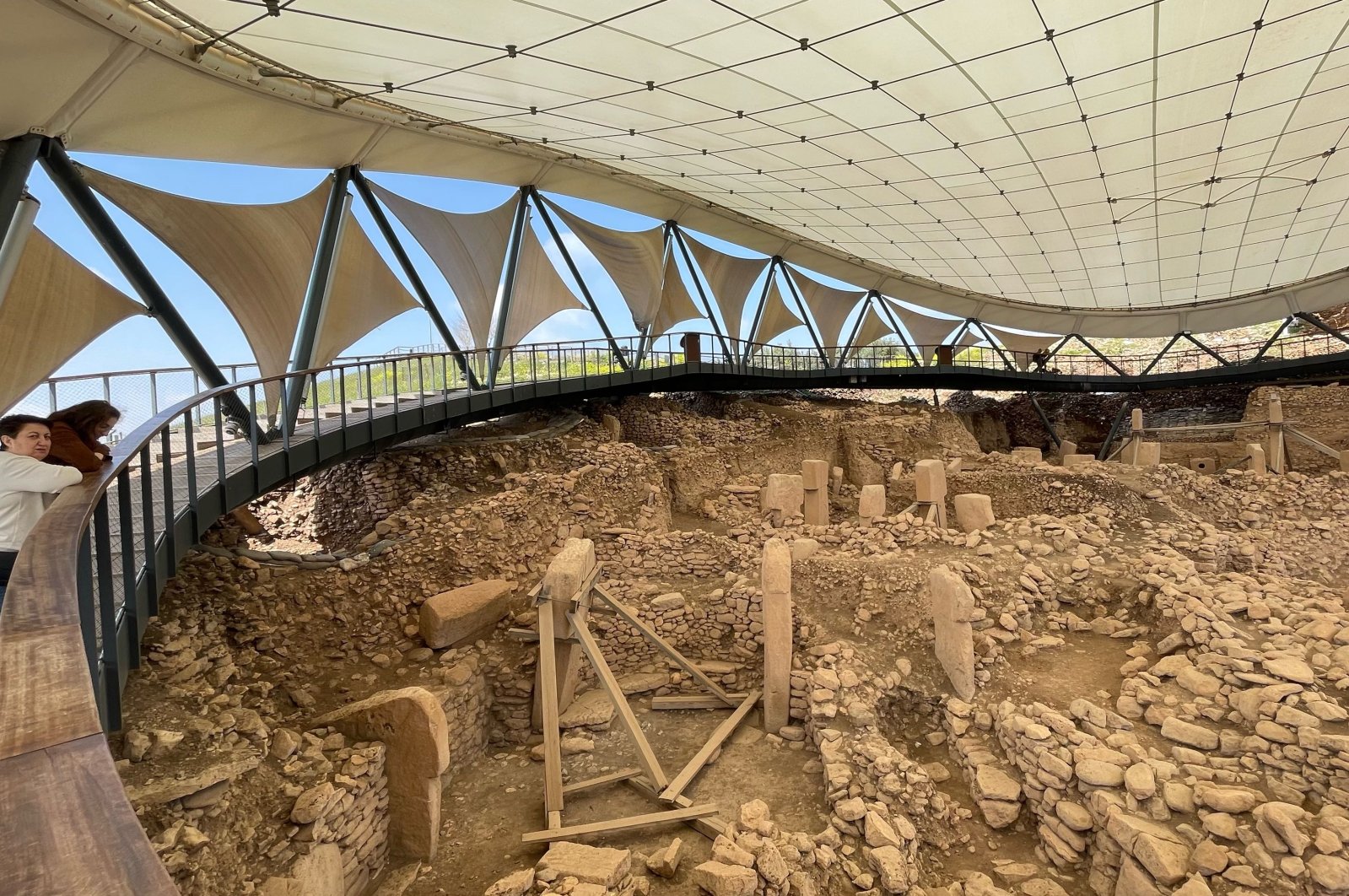 A view of the Göbeklitepe archaeological site in Şanlıurfa, Türkiye, April 3, 2023. (AA Photo)