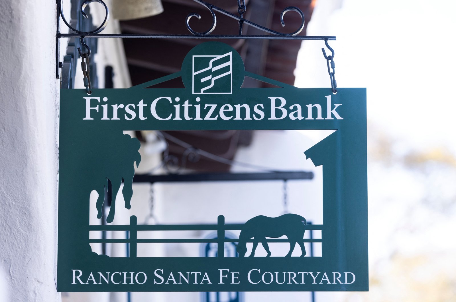 A general view of First Citizens Bank sign in Solana Beach, California, U.S., March 27, 2023. (Reuters Photo)