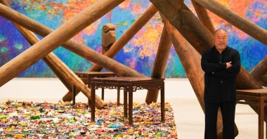 Ai Weiwei&#039;s &quot;Making Sense&quot; exhibition at the Design Museum in London is the artist&#039;s first exhibition to focus on design and architecture, and is his biggest U.K. show in eight years, London, U.K., April 4, 2023. (dpa Photo)