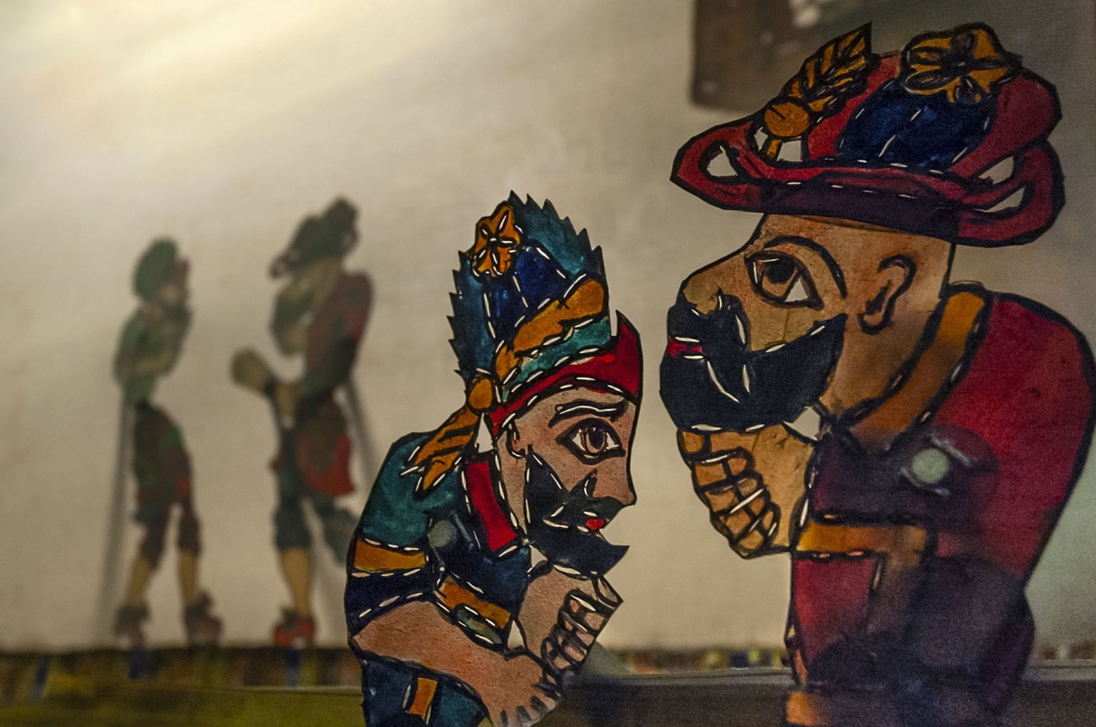 Characters of the traditional &quot;Karagöz and Hacivat&quot; shadow play. (Getty Images Photo)