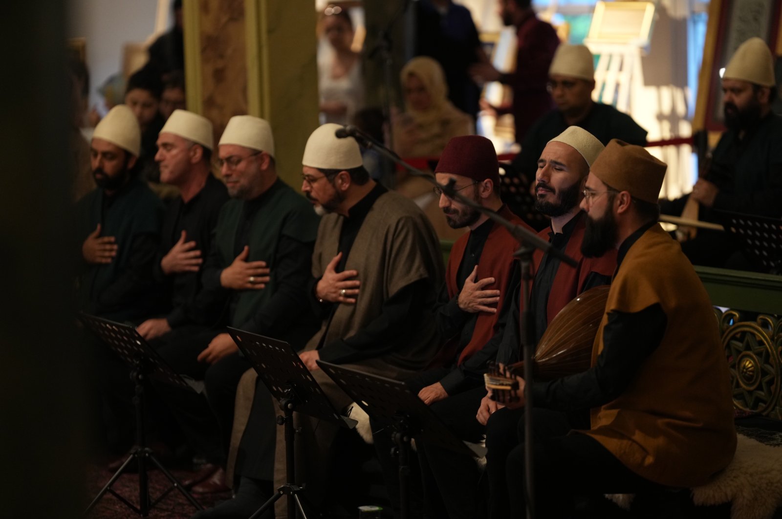 A performance by the Istanbul Sufi Ceremonies Ensemble. (Photo courtesy of Yunus Emre Institute London)