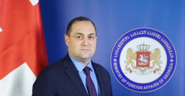 Georgia's Ambassador to Türkiye George Janjgava is seen in this photo at the Georgian foreign ministry, Tbilisi, Georgia (Courtesy of the embassy)