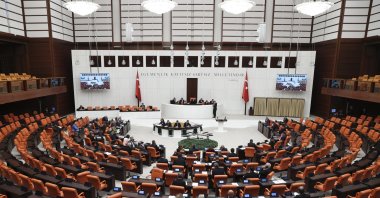 A general view of the Turkish Parliament, in the capital Ankara, Türkiye, April 6, 2023. (AA Photo)