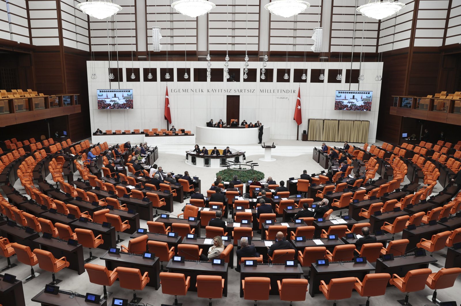 A general view of the Turkish Parliament, in the capital Ankara, Türkiye, April 6, 2023. (AA Photo)