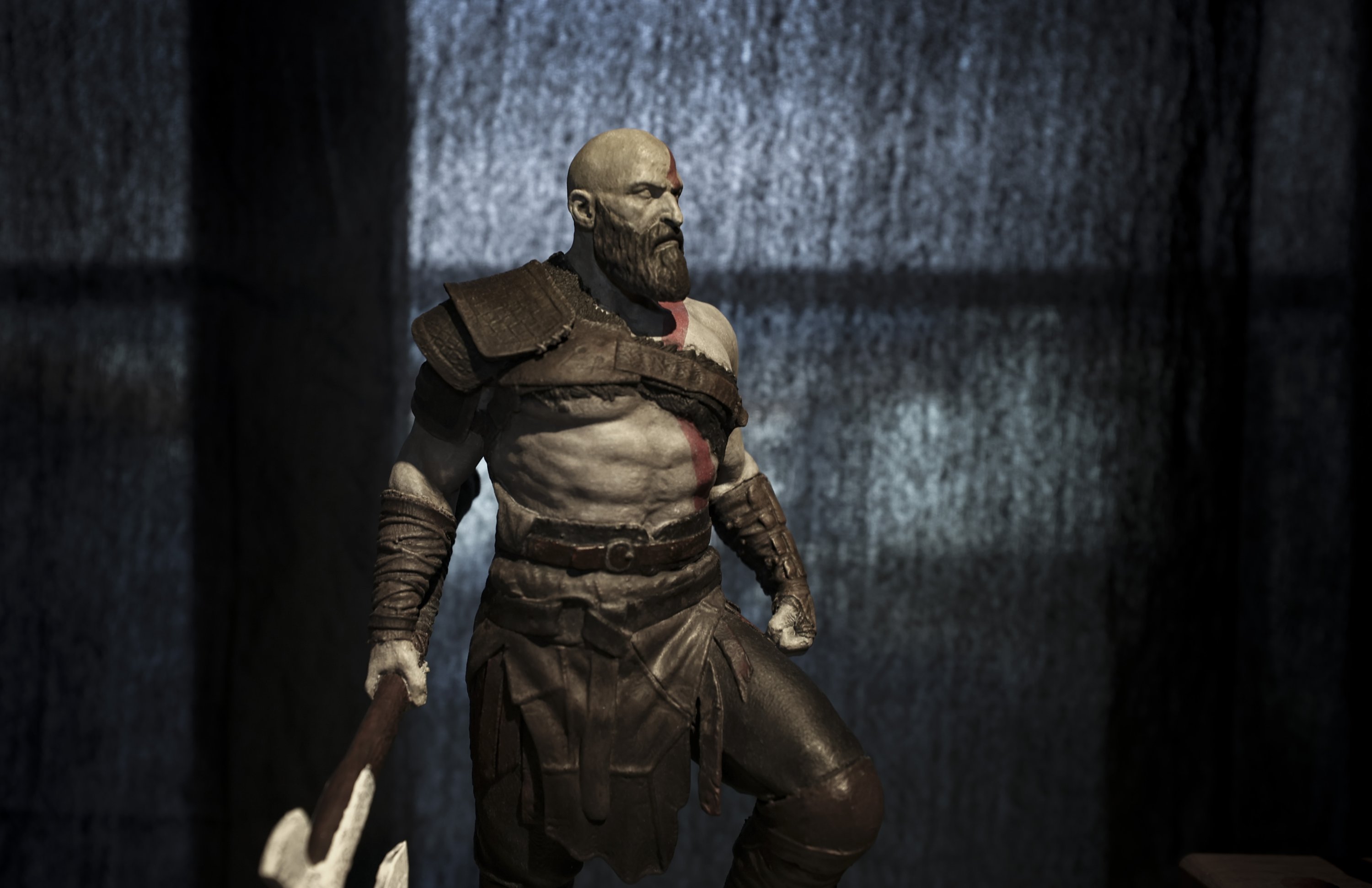Diorama Kratos, protagonis dari 