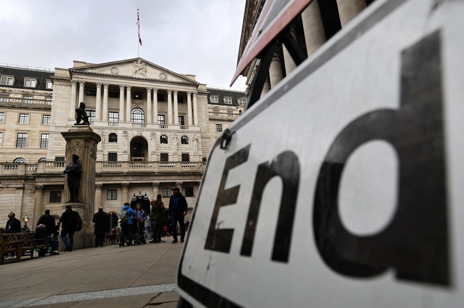 An exterior view of the Bank of England in London, Britain, 23 March 2023. (EPA Photo)