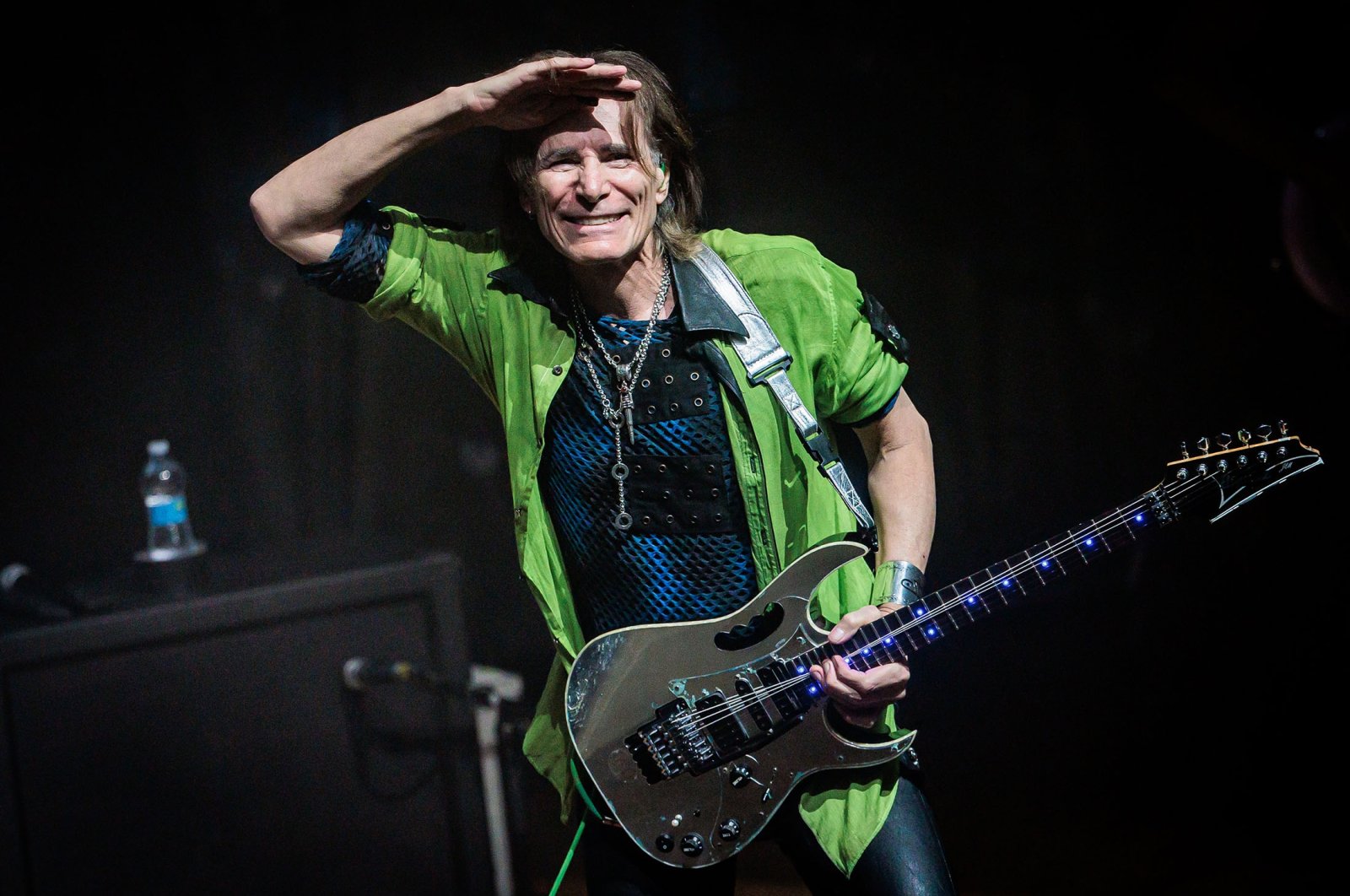 Steve Vai performs at Teatro Dal Verme, in Milan, Italy, April 7, 2023. (Getty Images Photo)