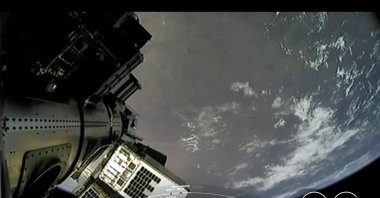 IMECE, Turkey's first indigenous Earth observation satellite with a sub-meter resolution, was successfully launched into space, at Vandenberg Space Force Base, California, U.S., April 15, 2023. (AA Photo)