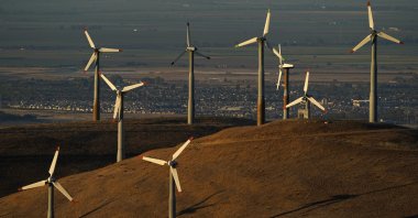 Wind turbines operate in Livermore, California, U.S., Aug. 10, 2022. (AP Photo)