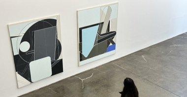 Artist Frank Nitsche&#039;s first personal exhibition in Türkiye, &quot;Turkish Delight&quot; welcomes visitors at Pilevneli Gallery, Istanbul, Türkiye, April 16, 2023. (AA Photo)