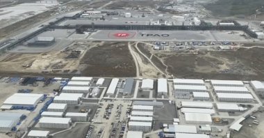 An aerial view shows the area where the gas from the Black Sea will be transferred to the main system, Zonguldak, Türkiye, April 17, 2023. (Courtesy of Energy and Natural Resources Ministry)