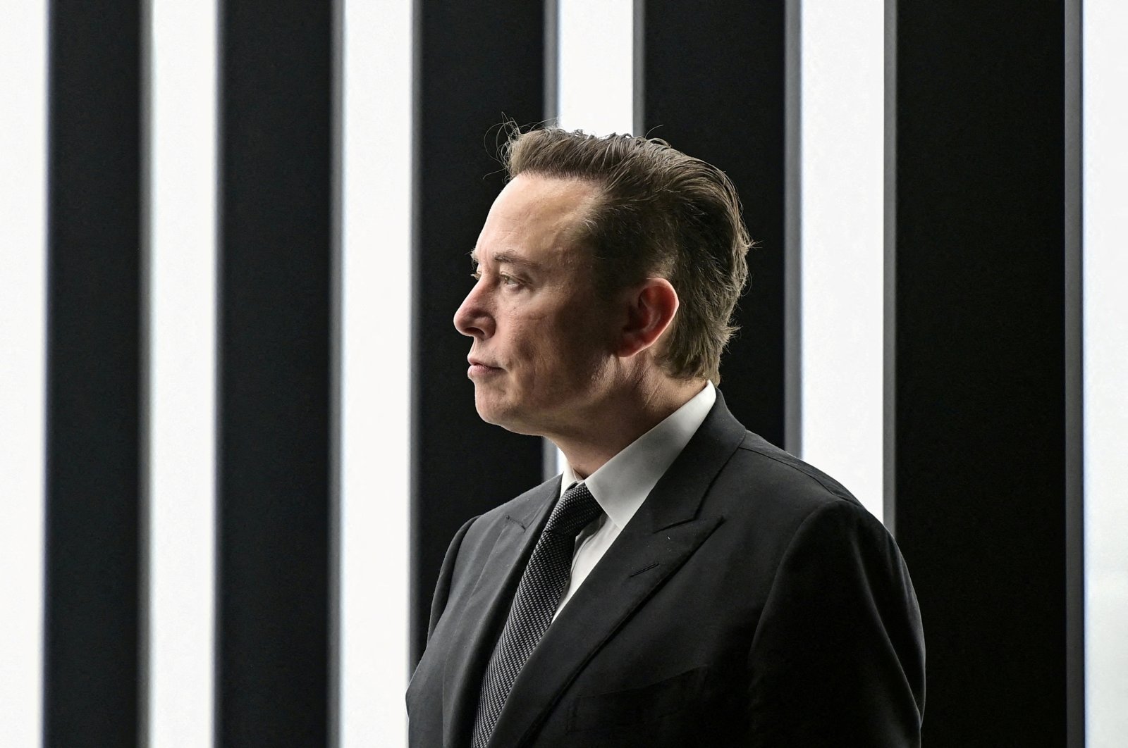 Elon Musk attends the opening ceremony of the new Tesla Gigafactory in Gruenheide, Germany, March 22, 2022. (Reuters Photo)